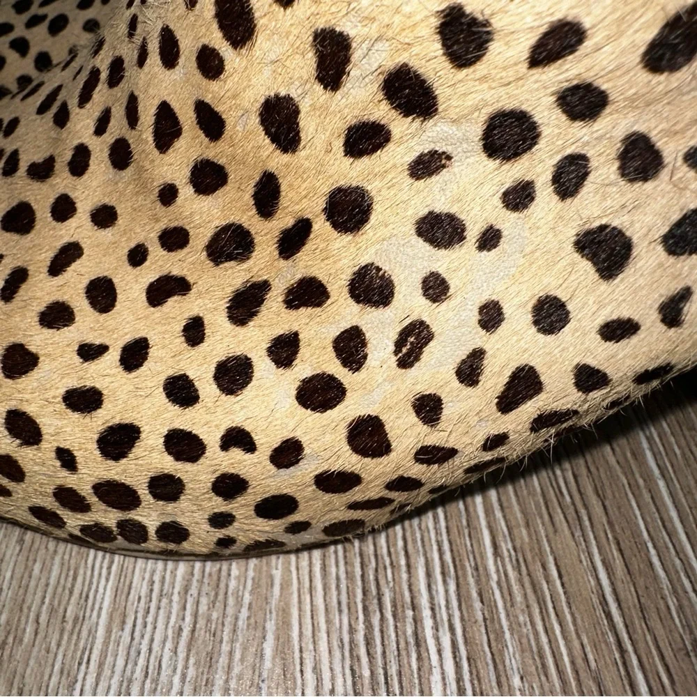Dolce Vita Women’s Elmo Leopard Calf Hair Pointed Toe Slides Preppy Brown SZ 10 - Picture 6 of 15